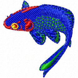 Fishes Embroidery Design 9 Fishes Embroidery Design 9